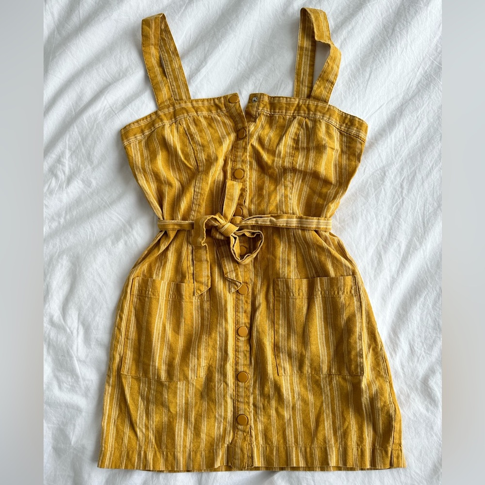 Linen Mini Dress (small) - Picture 3 of 4